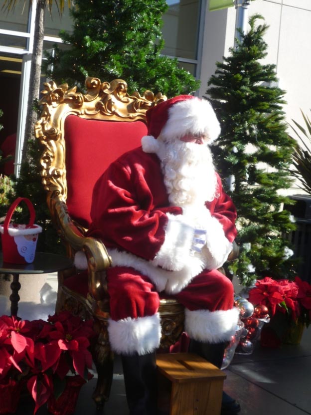 Santa Claus in chair